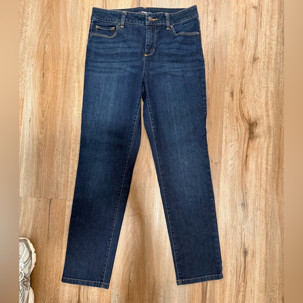Liz Claiborne Dark Blue Slim Straight Ankle Jeans